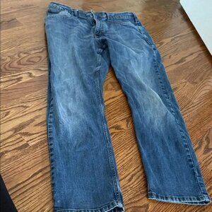 Wrangler Men's Dark Blue Straight Jeans 34/30